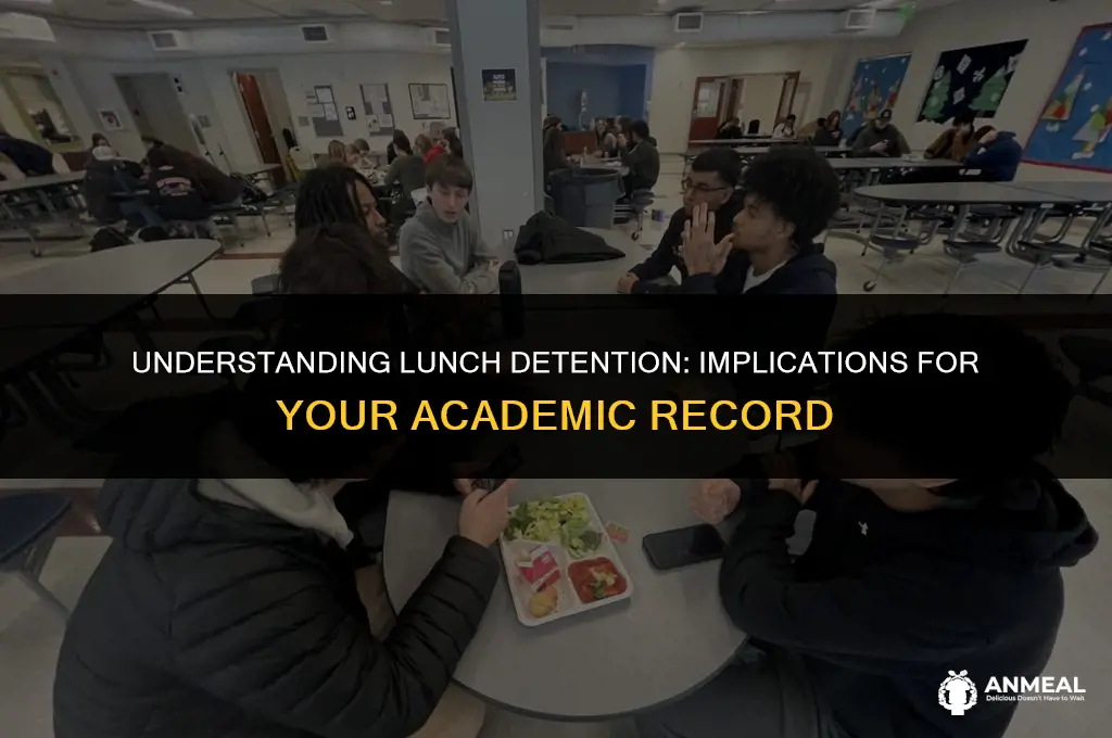 does lunch detention go on your record