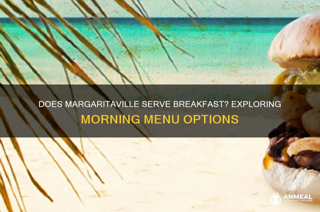 does margaritaville have breakfast