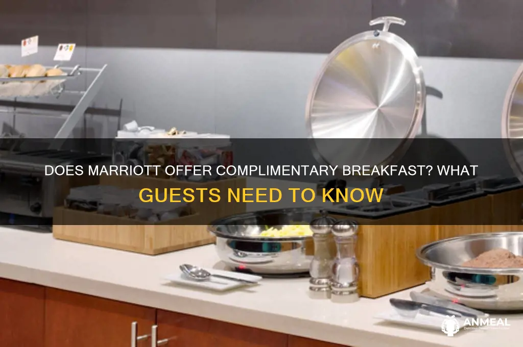 does marriott do complimentary breakfast