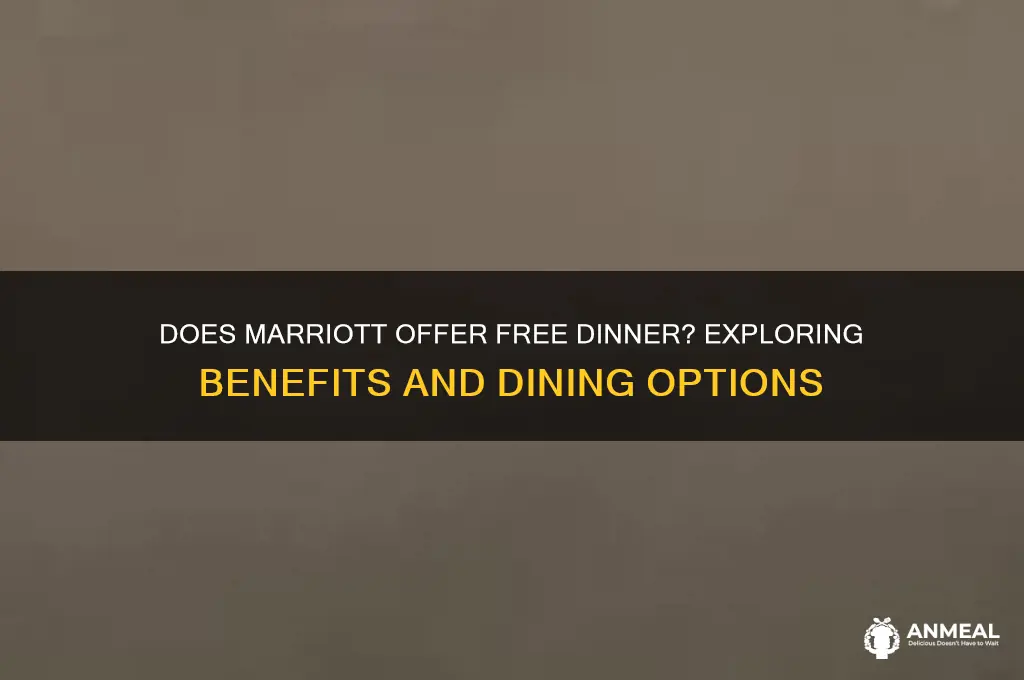 does marriott offer free dinner