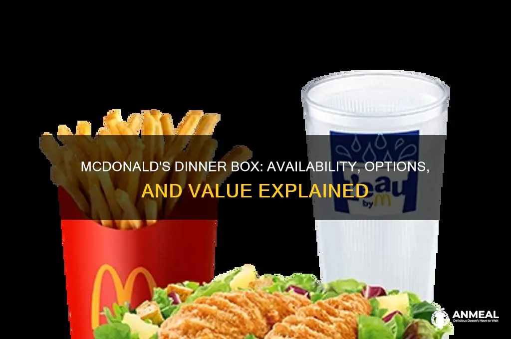 does mcdonalds have a dinner box