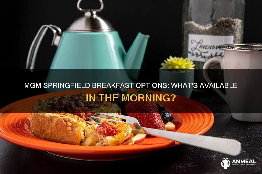 does mgm springfield have breakfast