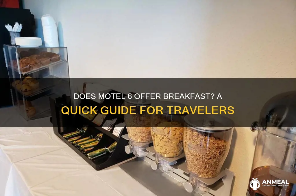 does motel 6 have breakfast