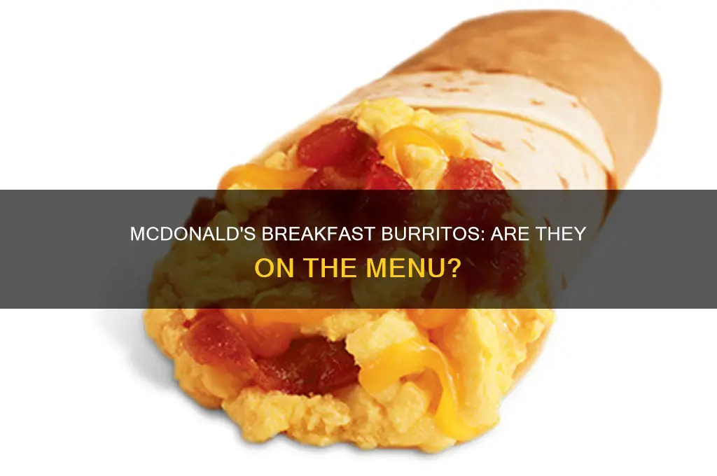 does ncdonalds have breakfast burritos