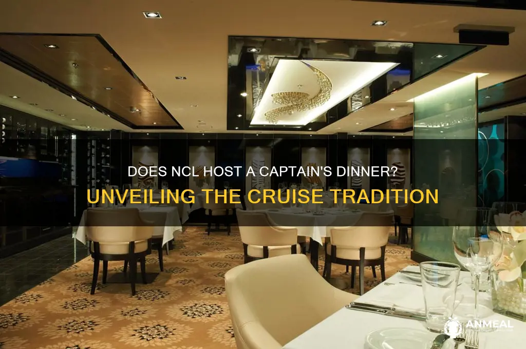 does ncl have a captains dinner