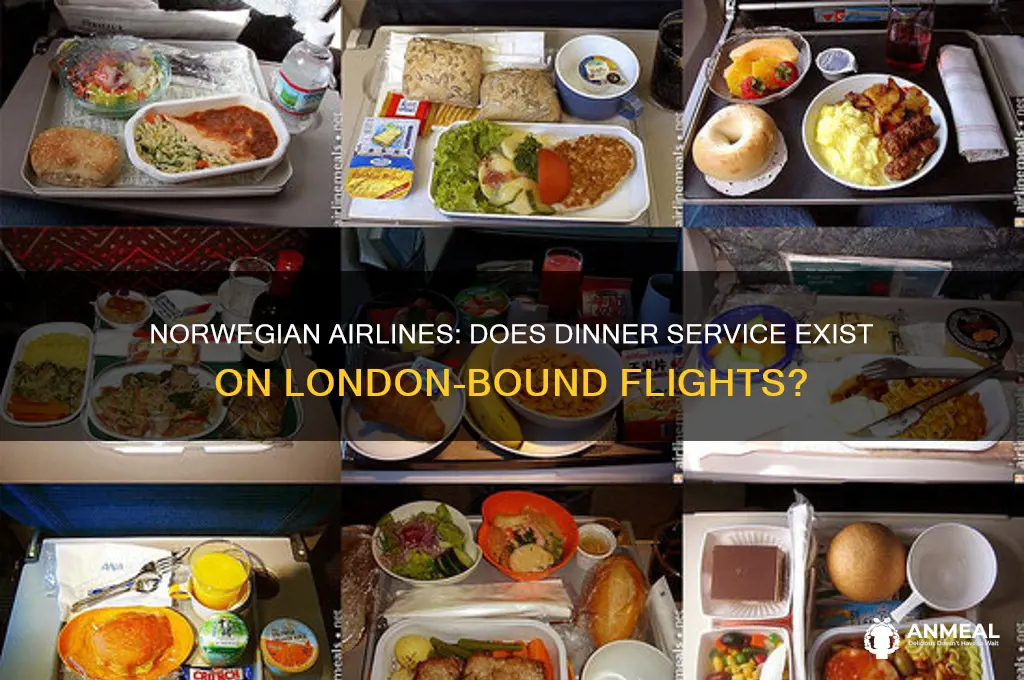 does norwegian has dinner on flights to london