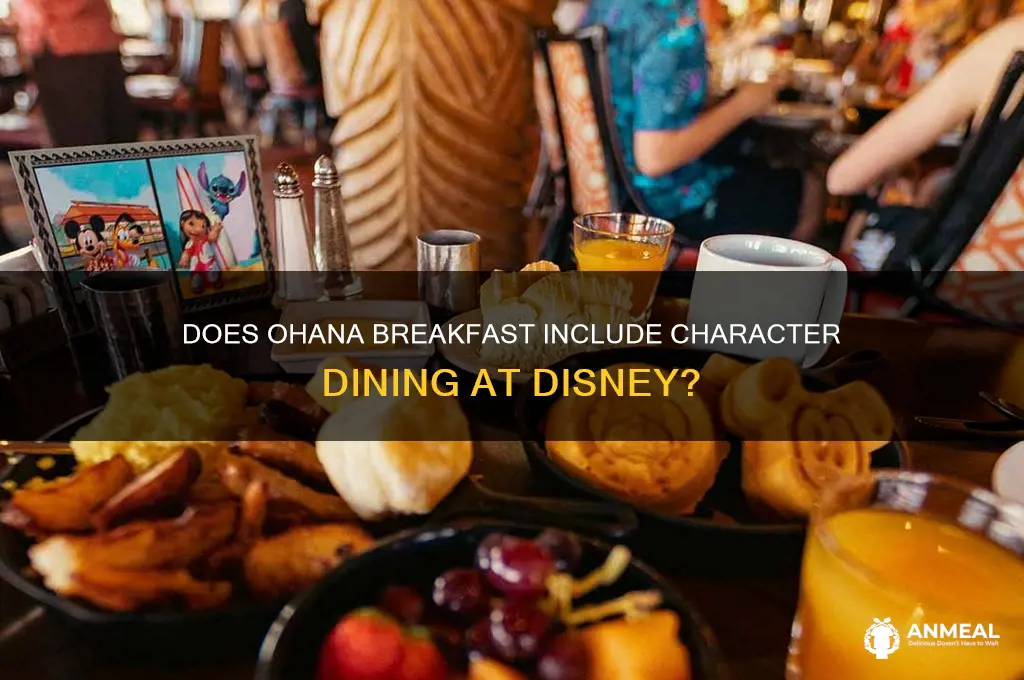 does ohana breakfast have characters