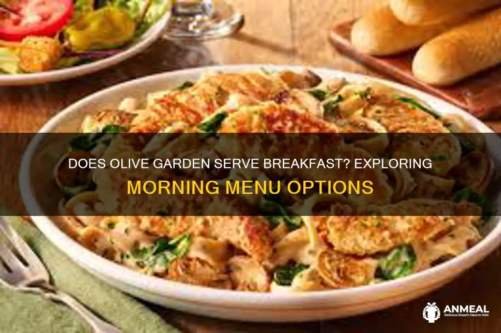 does olive garden do breakfast