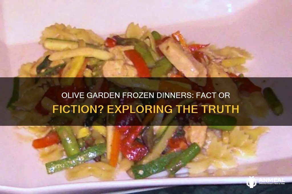 does olive garden have frozen dinner