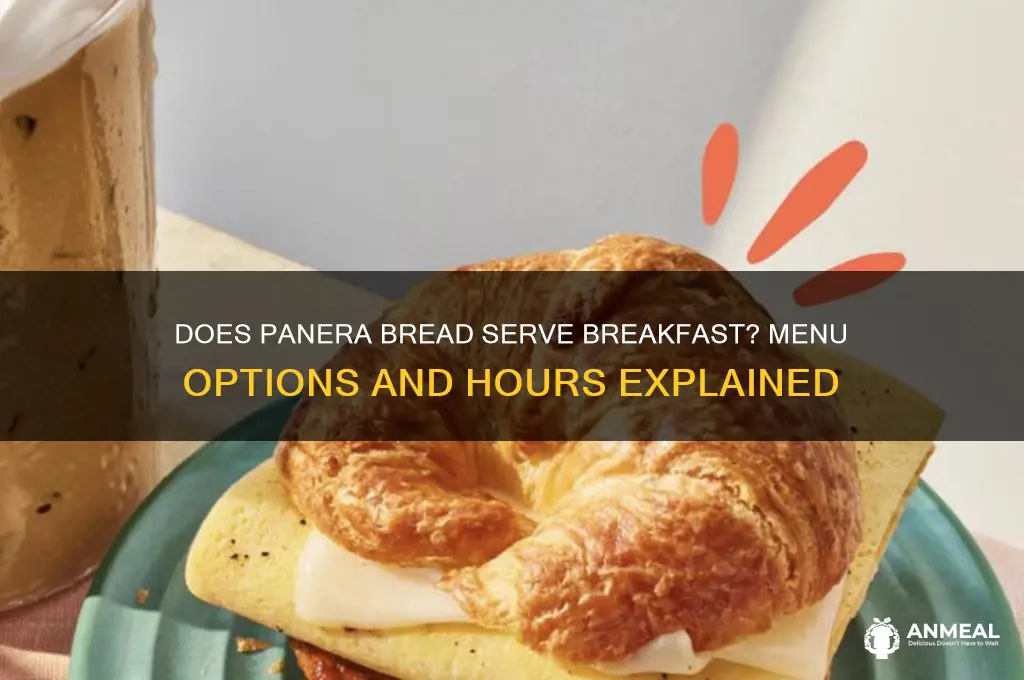 does paner bread have breakfast