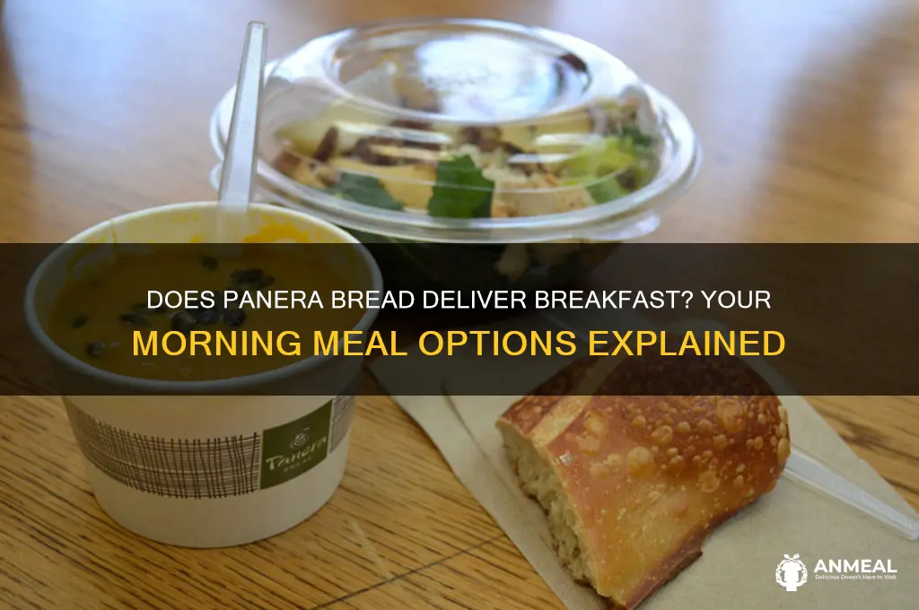 does panera bread deliver breakfast