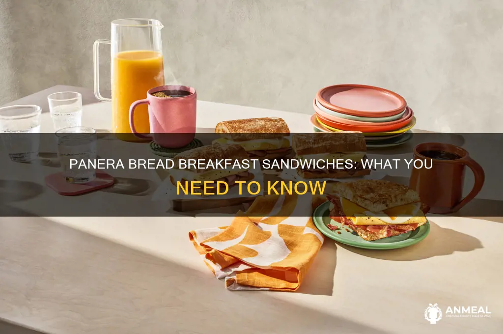 does panera bread have breakfast sandwiches