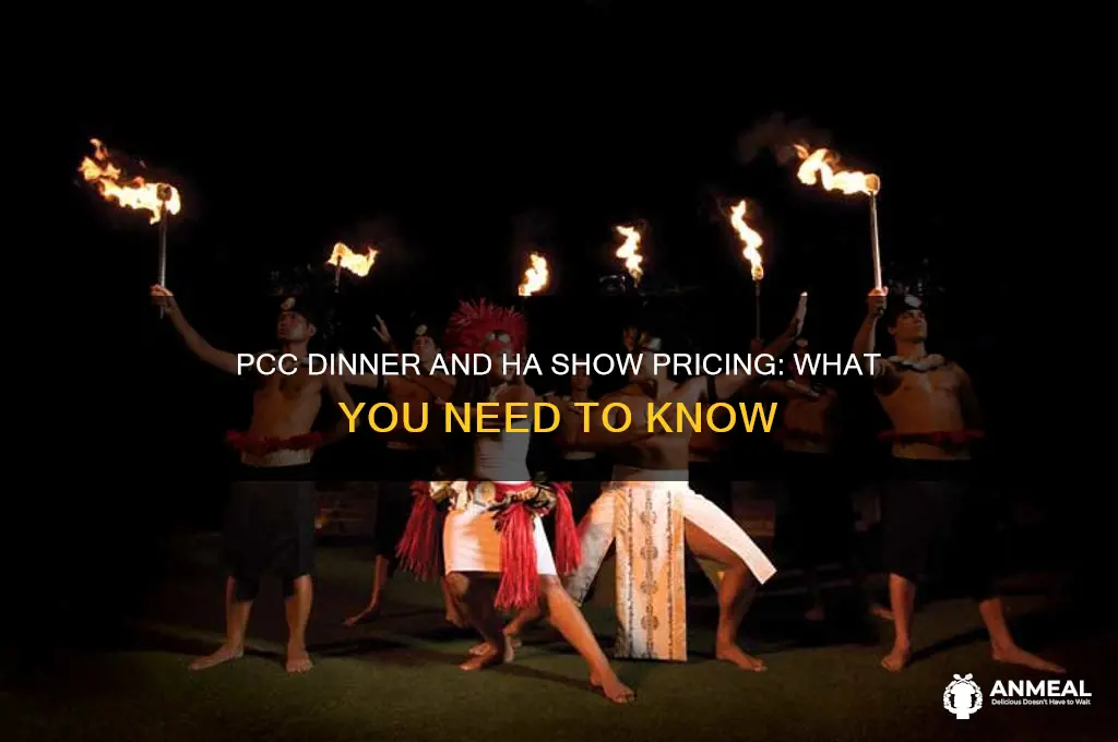 does pcc have price for just dinner and ha show