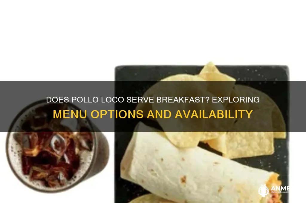 does pollo loco have breakfast