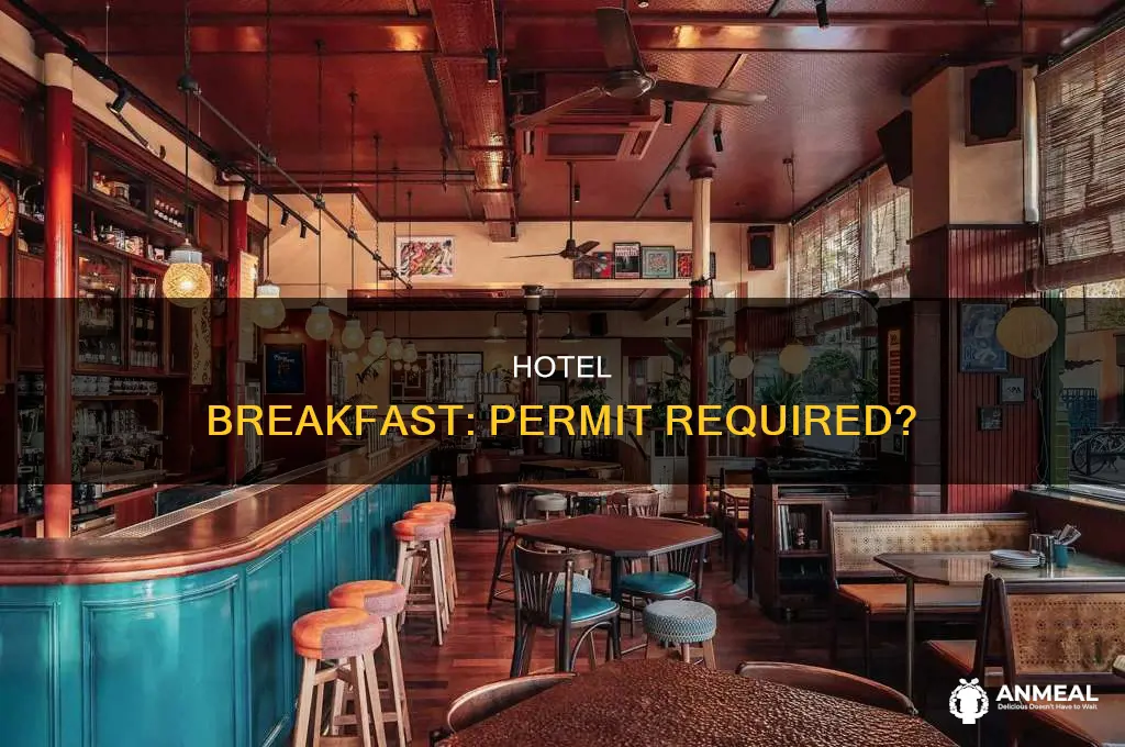 does pre cook breakfast in hotel need food permit