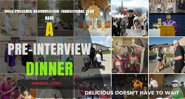 Presence Resurrection Transitional Year: Pre-Interview Dinner Details Explained