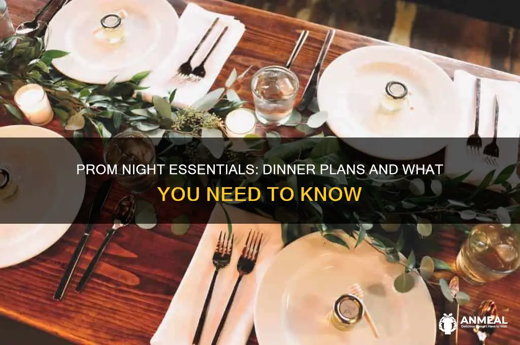 does prom have dinner