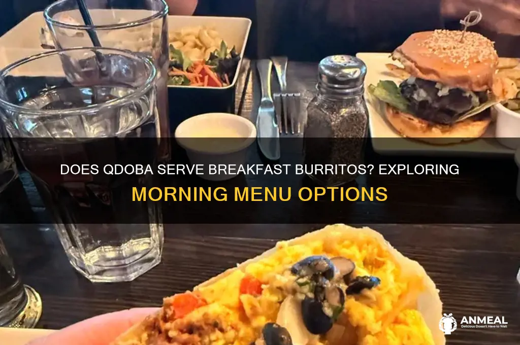 does qdoba do breakfast burritos