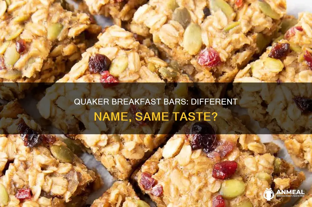 does quaker martet breakfast bars under another name