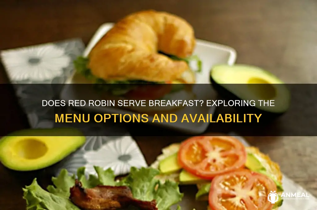 does red robin do breakfast