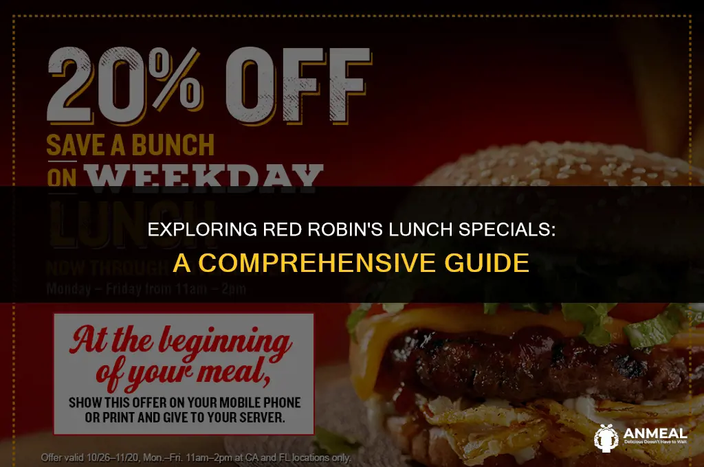 does red robin have lunch specials