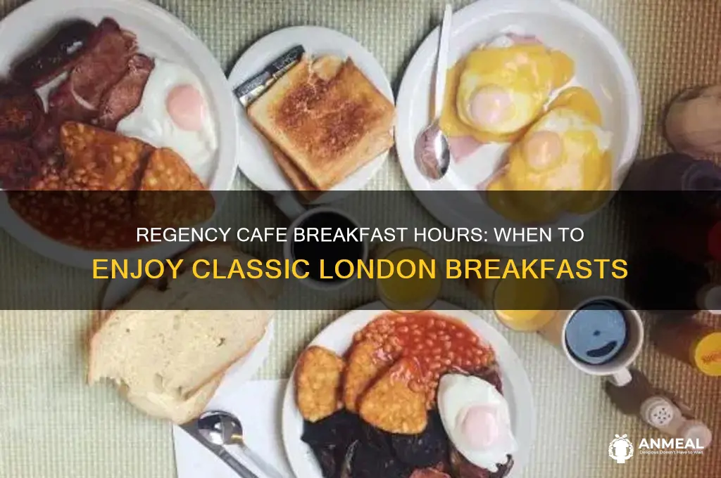 does regency cafe breakfast hours