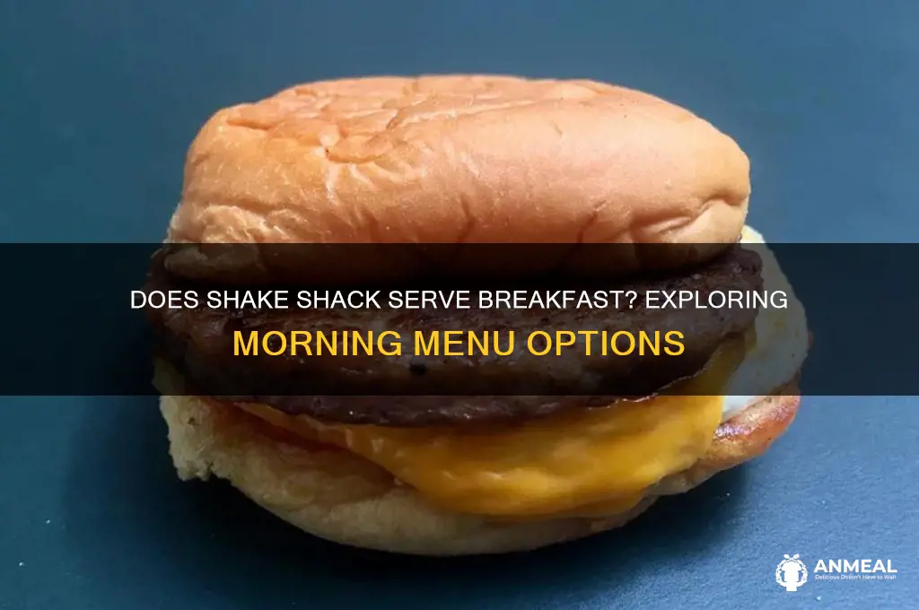 does shake shack do breakfast