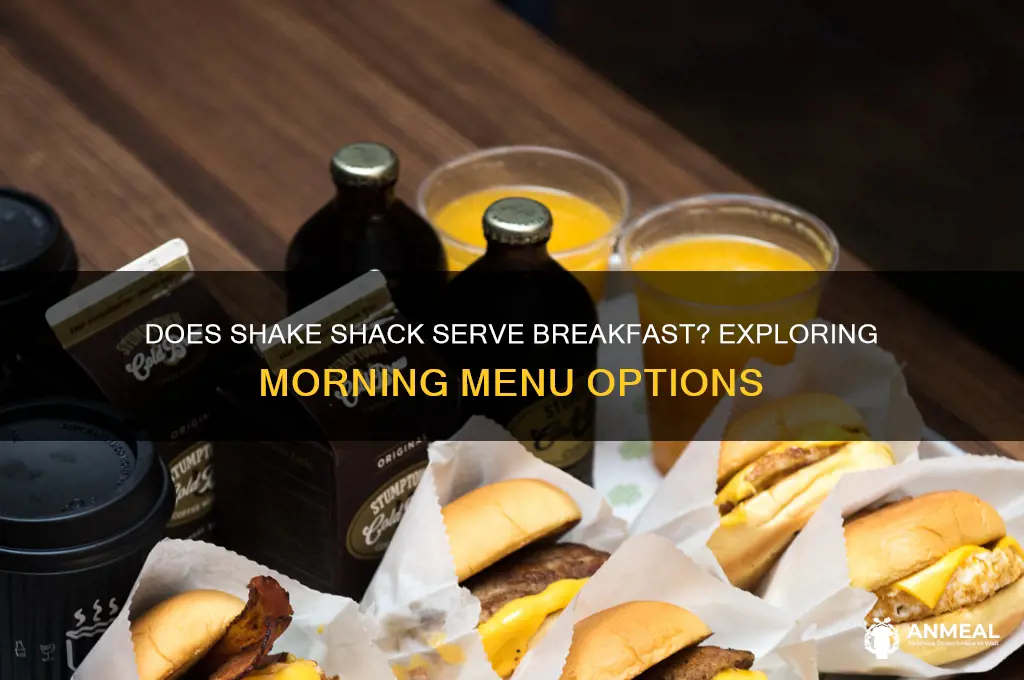 does shake shack have breakfast