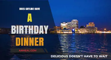 Skyline's Birthday Dinner: Celebrating Special Occasions with Panoramic Views