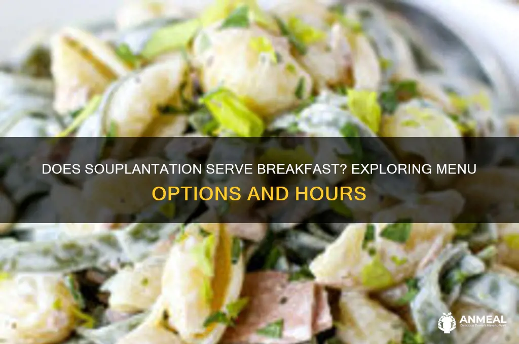 does souplantation have breakfast