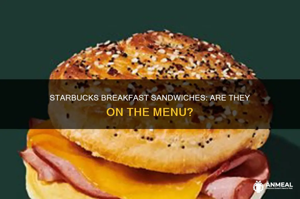 does starbucks have breakfast sandwich