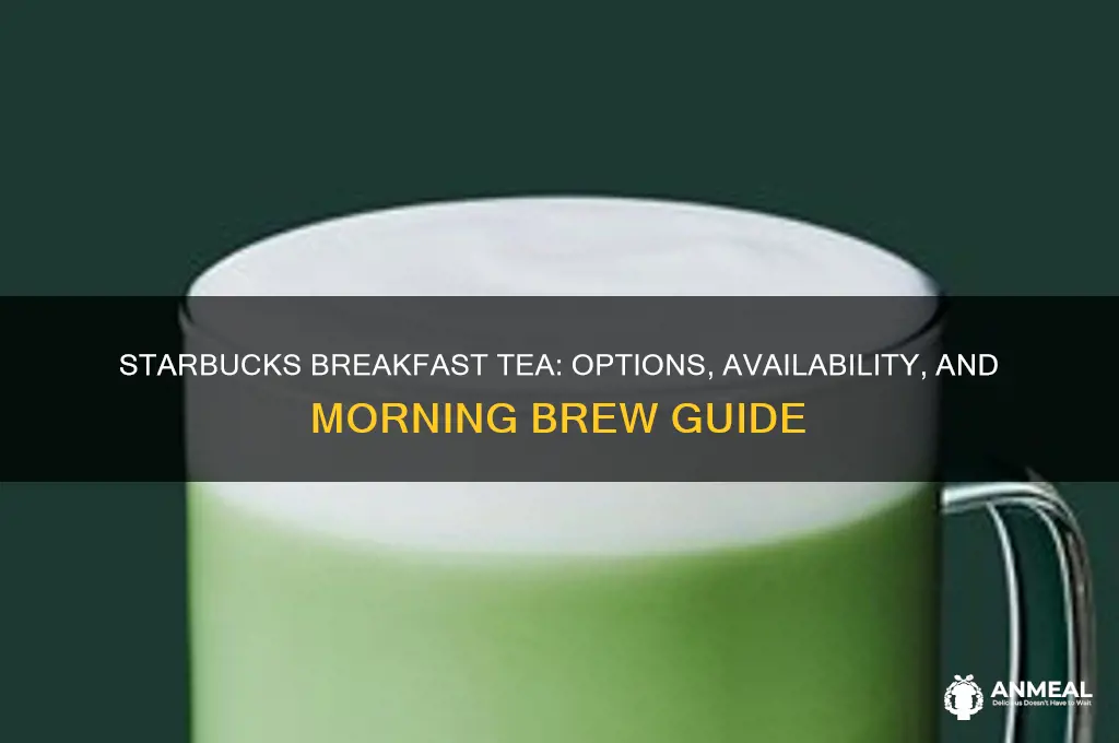 does starbucks have breakfast tea
