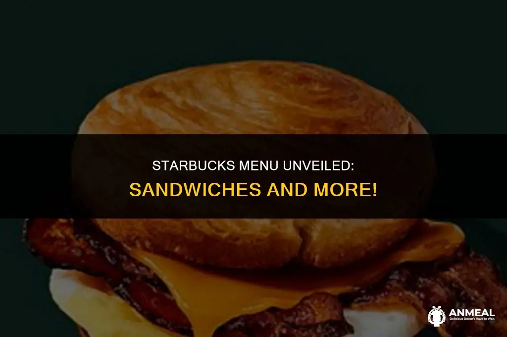 does starbucks have sandwiches