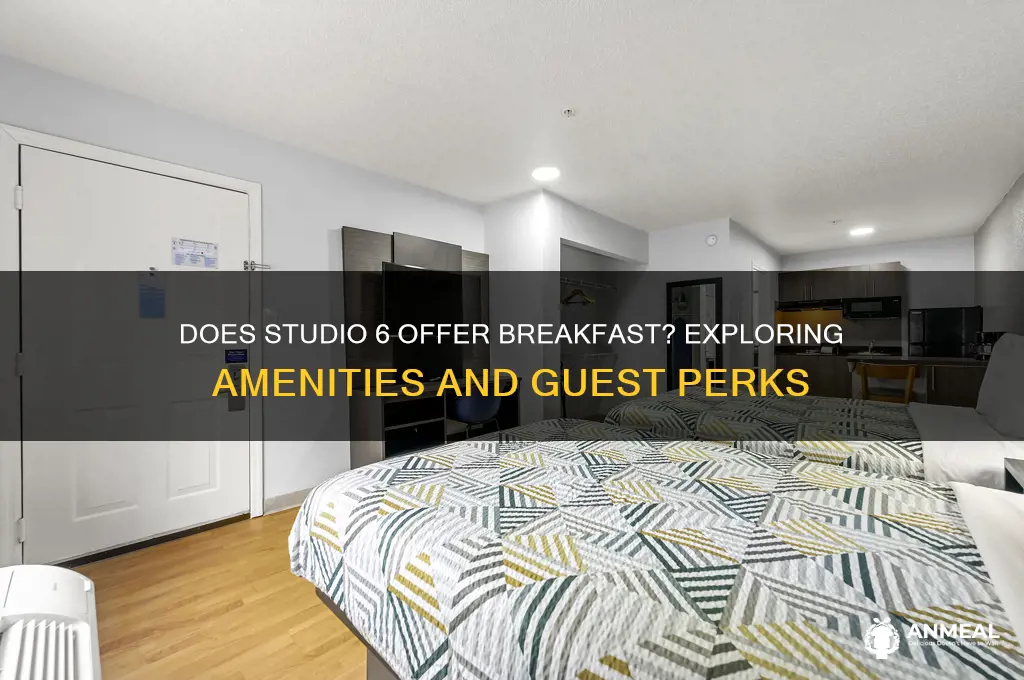 does studio 6 have breakfast