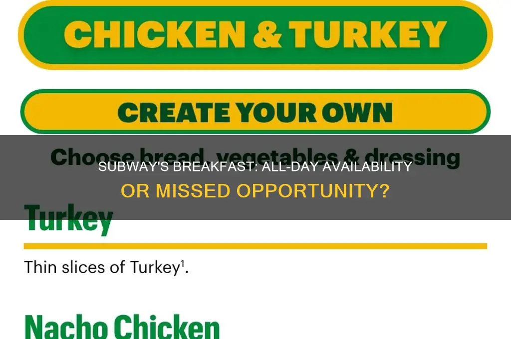 does subway do all day breakfast