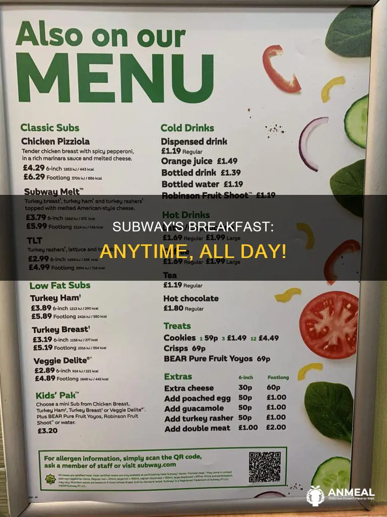 does subway do breakfast all day