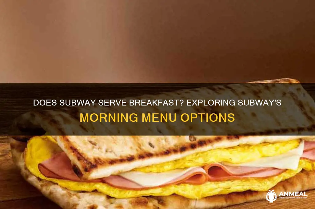 does subway have breakfast items