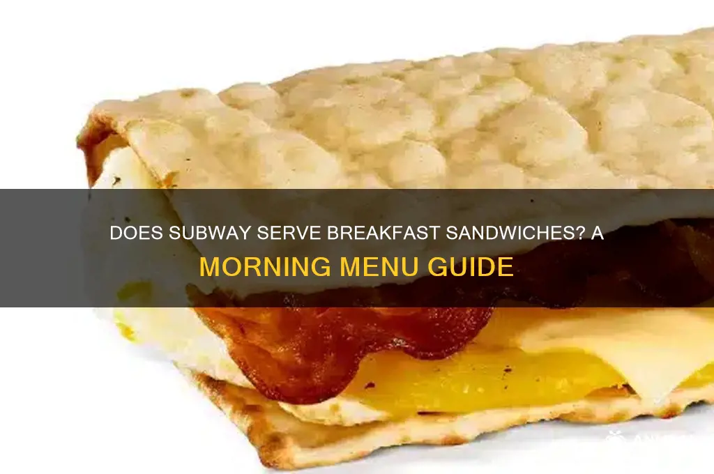 does subway have breakfast sandwiches