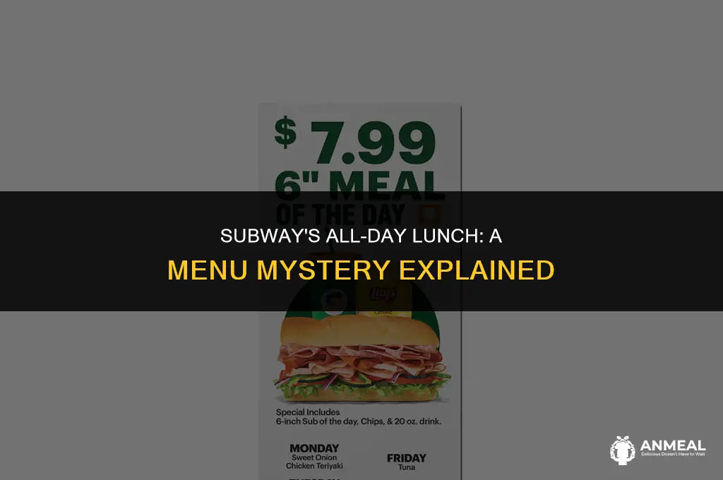 does subway sell lunch all day