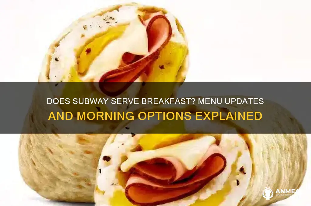 does subway still have breakfast