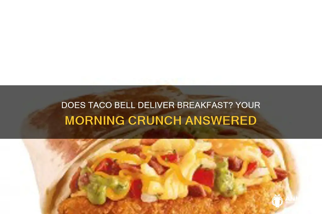 does taco bell delivery breakfast