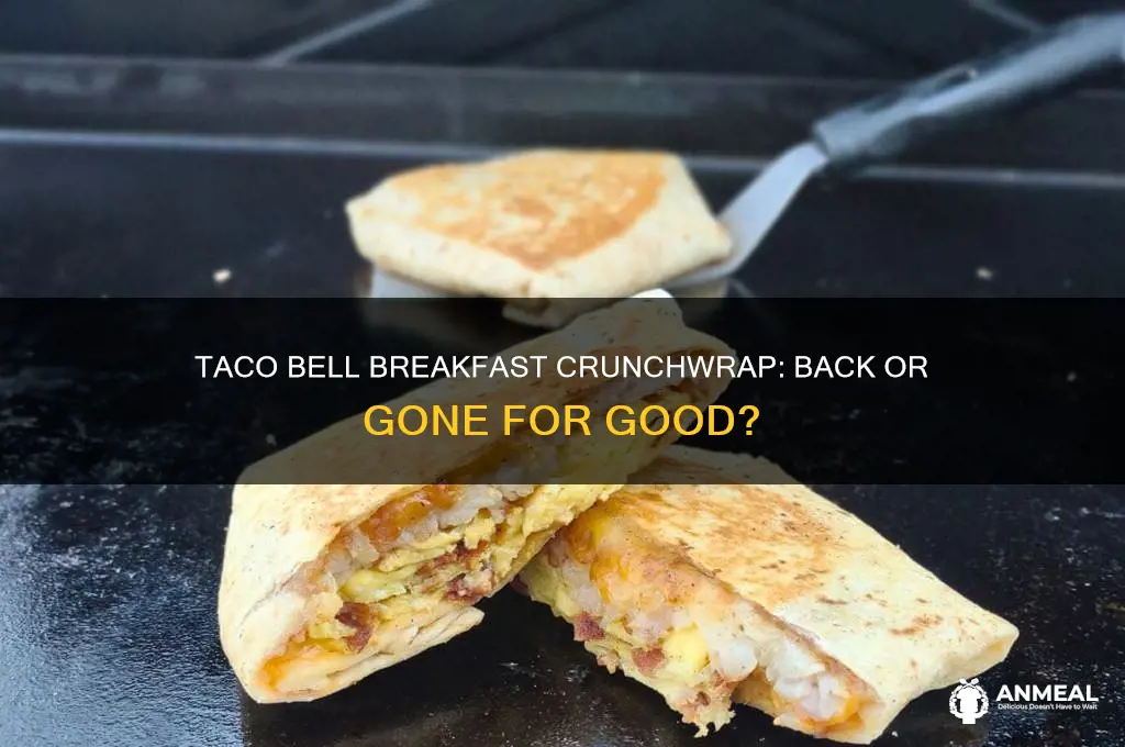 does taco bell still have breakfast crunchwrap