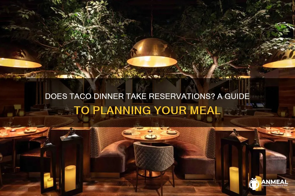 does taco dinner take reservations