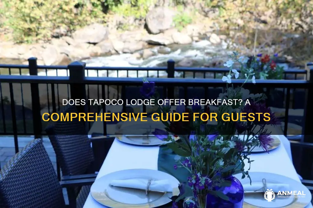 does tapoco lodge have breakfast