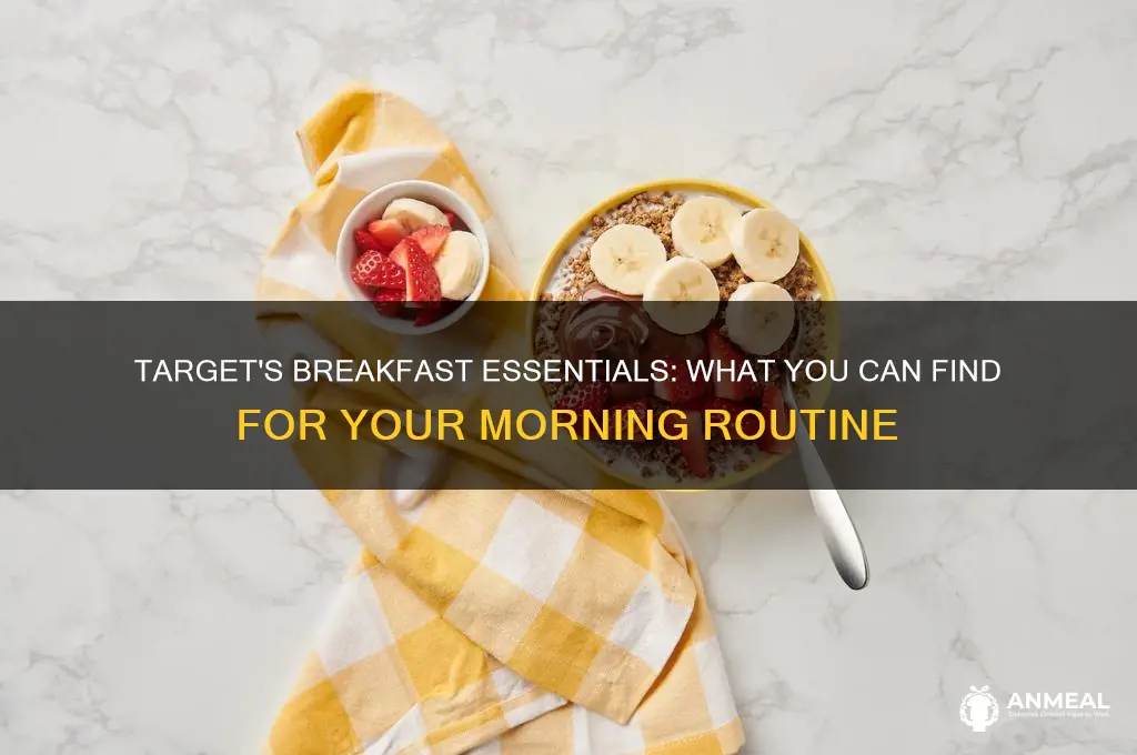 does target sell breakfast essentials