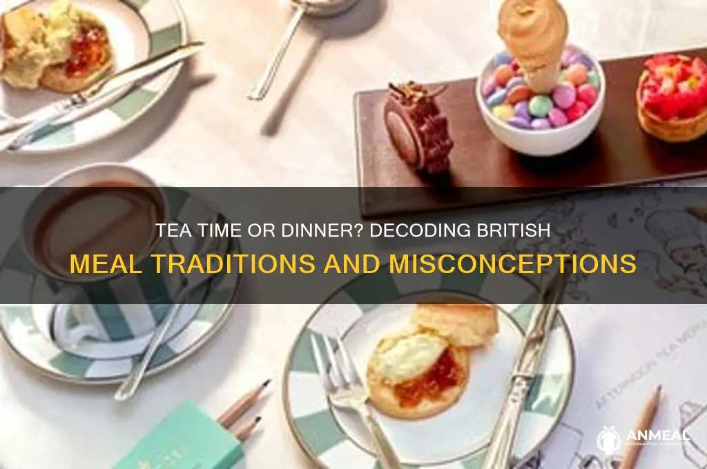 does tea mean dinner in england