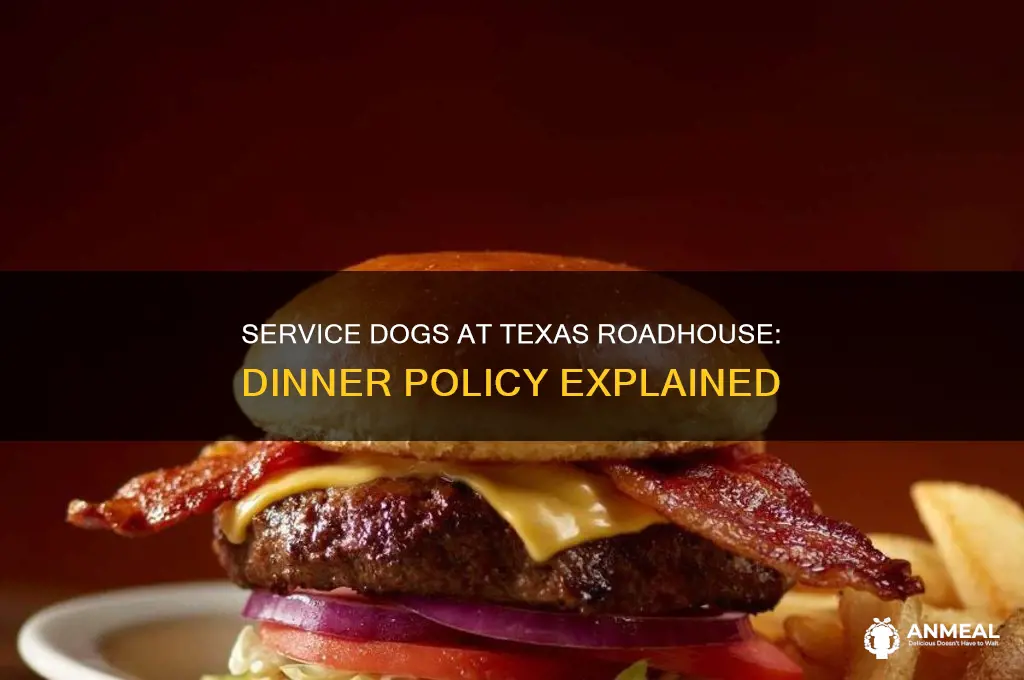 does texas roadhouse allow service dogs in for dinner
