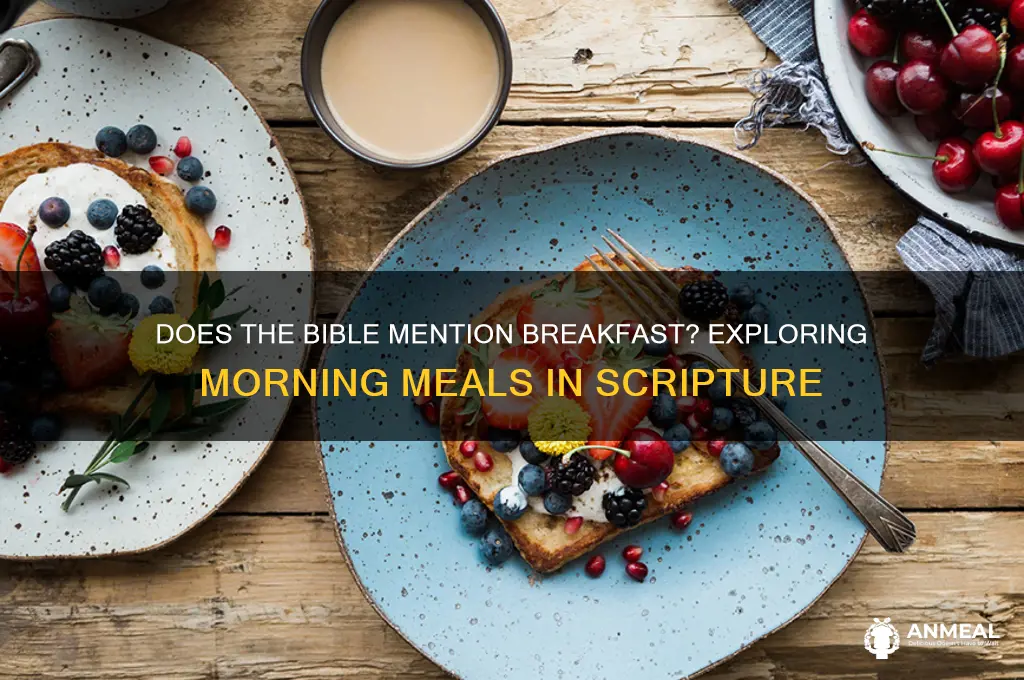 does the bible mention breakfast
