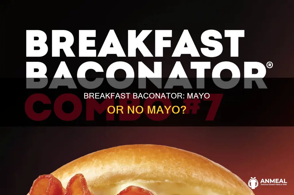 does the breakfast baconator have mayo