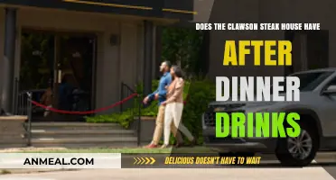 Clawson Steak House: After-Dinner Drinks Menu Explored